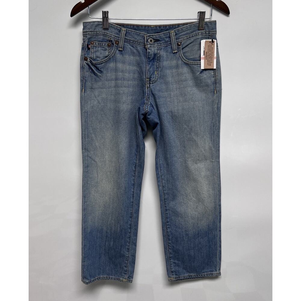 Polo Ralph Lauren Kelly Crop Blue Jeans 30x24.5 NWT Preppy Minimalist Casual